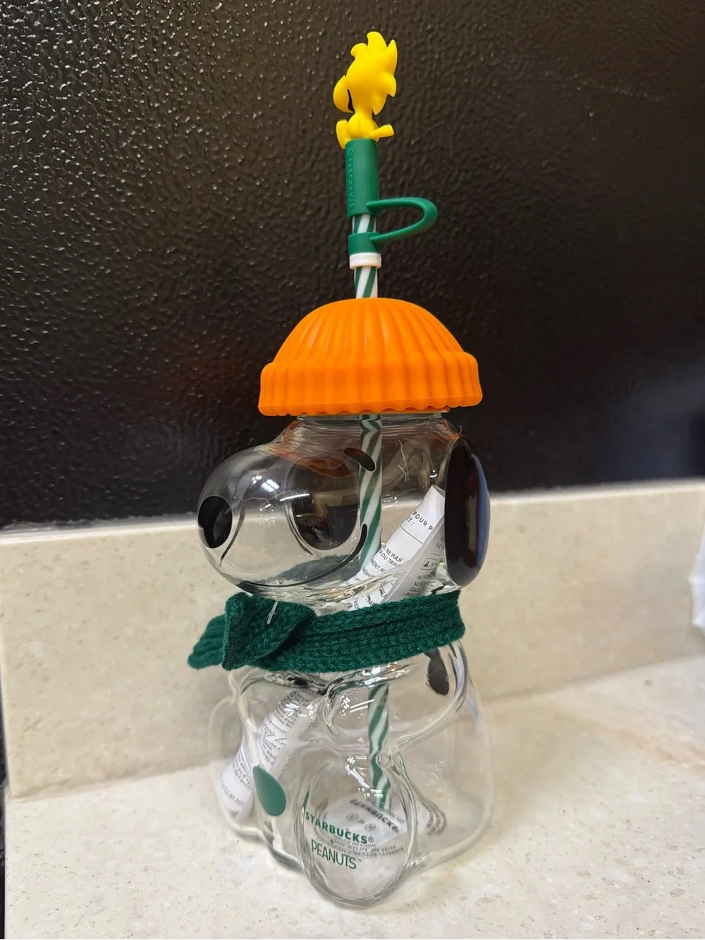 Starbucks x Peanuts Snoopy Glass Cold Cup
